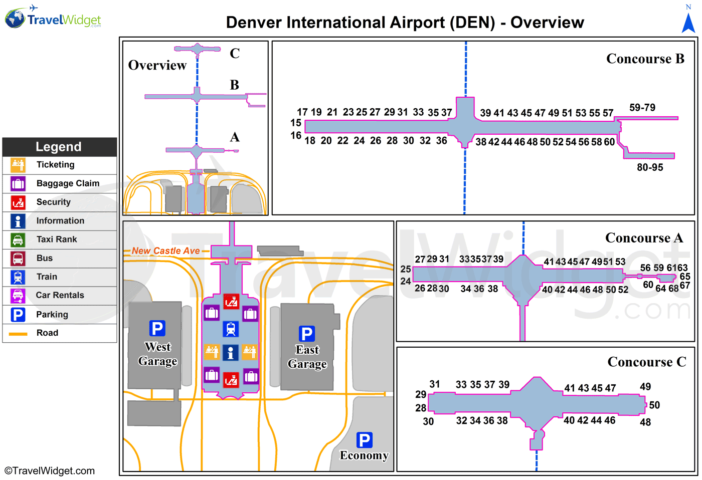 denver airport map